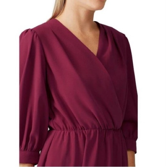 Amanda Uprichard Alissa Puff Sleeve Mini Dress in Jam - Picture 3 of 10